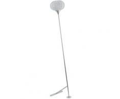 Eglo - Plafonnier sur pied liseuse chrome E27 aluminium salon Stazzo 91834