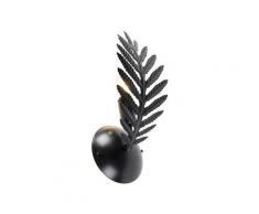 Applique Vintage noire - Botanica Qazqa Retro, Rustique Luminaire interieur