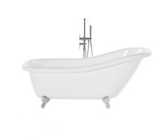 Baignoire autoportante de forme ovale 170 cm en acrylique blanche CAYMAN