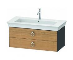 Duravit White Tulip, meuble-lavabo suspendu, largeur 984 x profondeur 458mm, avec 2 tiroirs, avec