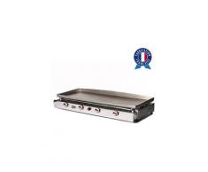 Plancha Tonio - Plancha à gaz LAGOA 4 feux - Plaque et caisson INOX - LG2_4F