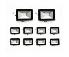 10×Anten 30W Projecteur LED Léger Spot LED Étanche IP65 Lampe Solide pour Extérieur et Intérieur