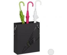 Relaxdays - Porte-parapluie XL, Porte-parapluie rectangulaire parapluies et cannes, acier,
