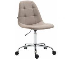CLP - Fauteuil de bureau Reims tissu taupe