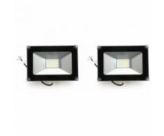 2×Anten 30W Projecteur LED Léger Spot LED Étanche IP65 Lampe Solide pour Extérieur et Intérieur