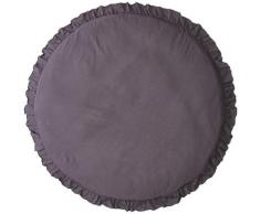 Solide Couleur volants Bord rond souple Tapis de Ramper bébé jouer Coussin de sol Pad Décor
