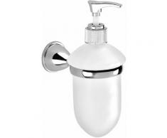 Distributeur De Savon Avec Fixation Murale Et Récipient En Verre Gemma
