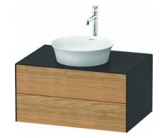 Duravit White Tulip, meuble-lavabo suspendu, largeur 800 x profondeur 550mm, avec 2 tiroirs, avec