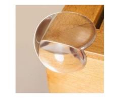 16 pièces de table d'angle d'angle anti-collision transparente pour enfants table basse d'angle en