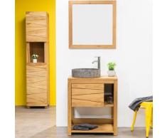 Meuble sous vasque en teck cosy 67cm