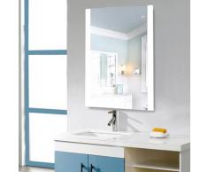 Miroir de salle de bain anti-buée épaisseur 4 mm -blanc froid - 60*80CM - Blanc froid