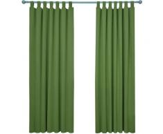 Deconovo - Lot de 2 Rideaux Occultant Isolant Thermiques Salon à Pattes, Taille Moyenne, 140x220