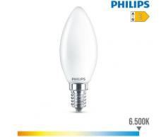 Philips - Ampoule LED E14 6,5W Bougie équivalent à 60W - Blanc du Jour 6500K