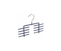 Porte-cravates James pour 16 cravates, avec revêtement antidérapant, 25 cm, bleu foncé