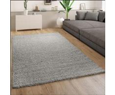 Paco Home - Tapis Poils Longs Gris Salon Shaggy Moelleux Doux Résistant 300x400 cm