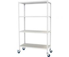 Étagère en métal KIT MADERCLICK MOBILE SUPERPLUS 4/300 1500 BCO/MAD
