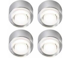 Ensemble de 4 LED Plafonniers Living Salle À Manger Éclairage Spot Spotlight Construction Lights