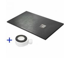 Receveur de douche extra plat QUARTZ Gris ardoise Ral 7016 90X140