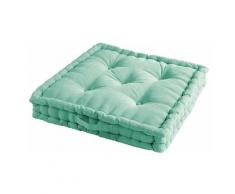 Paris Prix - Coussin De Sol pacifique 60x60cm Vert D'eau