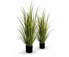 Alice's Garden - Lot de 2 plantes artificielles. 90cm. graminées. herbe haute. plastique
