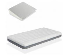 Matelas BEBE KALA 57X117 + plan incline - Epaisseur 11cm Dehoussable et lavable - DORMALIT