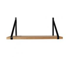 Etagère murale chêne 60X19 Cali noir
