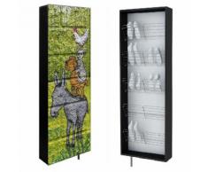 SWIVBOX | Armoire rangement à chaussures porte pivotante 190x63.6x18cm | 5 étagères 15 paires |