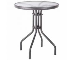 Table de balcon style "bistrot" Anthracite 60.00 cm x 60.00 cm x 71.00 cm