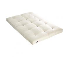 Terre De Nuit - Matelas futon écru en coton 160x200 - Ecru