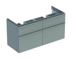 iCon Meuble sous-lavabo double 840520 1190x620x477mm, poli alpin brillant, Coloris: laqué au