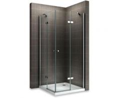 Saniverre - MAYA Cabine de douche H 190 cm en verre transparent 80x100 cm