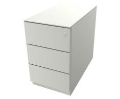 Bisley Caisson roulant Note™, avec 3 tiroirs universels, h x l x p 502 x 300 x 565 mm, avec barre