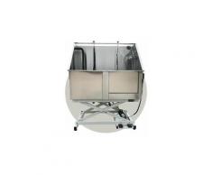 Baignoire acier inox 129x68cm chassis porte a droite + c0047 + c0049 of dis 10/2
