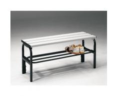 Banc pour vestiaire en acier, pour environnements humides - h x p 450 x 330 mm - L 1015 mm, avec
