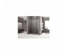 Porte de douche pivotante et fixe en alignement - NOVELLINI GALA 2P H 200cm