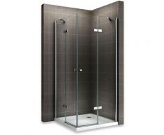 Saniverre - MAYA Cabine de douche H 180 cm en verre transparent 95x120 cm