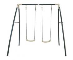 Portique en Metal - 2 Balançoires Enfant | Balançoire pour Enfants pour l'extérieur / le jardin 2