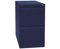 Bisley Classeur pour dossiers suspendus LIGHT, à 1 rangée, 2 tiroirs, format A4, bleu oxford |