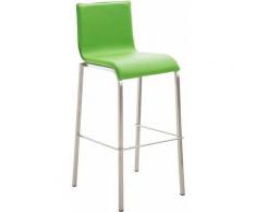 Tabouret Avola cuir plat E78 vert