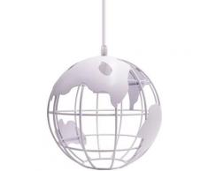 Suspension Vintage Industrielle Globe Lampe de Plafond Luminaire en Boule Métal Diamètre 20cm –