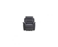 Les Tendances - Fauteuil de relaxation électrique tissu gris Konti
