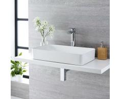 Ensemble Vasque Rectangulaire Alswear 61 X 35CM & Mitigeur Haut Razor