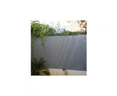 Canisse occultante en PVC Gris Perle, L 32.50 m, Hauteur 1.50 m