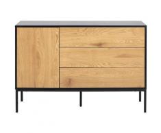Miliboo - Buffet bas industriel métal et bois TRESCA