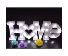 Mignon Led Neon Lampe Salon Chambre Bureau Decoratif Lumiere, Blanc Home - Blanc Home