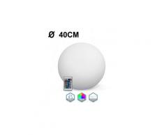 Boule LED Lumineuse Multicolore 40CM Sans Fil