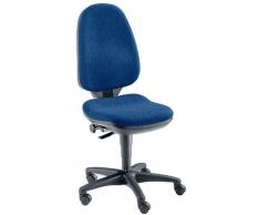 Topstar Chaise pivotante ergonomique - sans accoudoirs - habillage bleu foncé