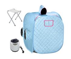 BATHRINS®SPA Sauna PortableCabine de sauna 2.5L pour 2 personnes Bleu.