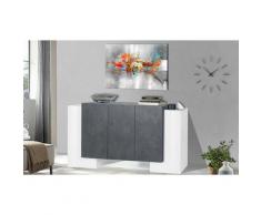 Dmora - Buffet moderne 5 portes, Made in Italy, Buffet de cuisine, Buffet design de salon,