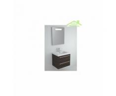 Sous meuble de lavabo à 2 portes RIHO BELLIZZI 60x55x45 cm - Bois laqué satiné mat